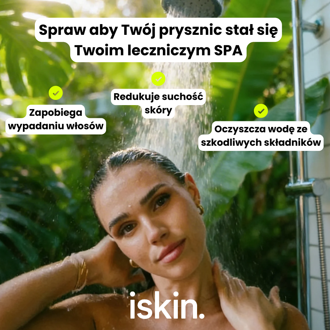 iskin - Naścienna Słuchawka Prysznicowa z Filtrem