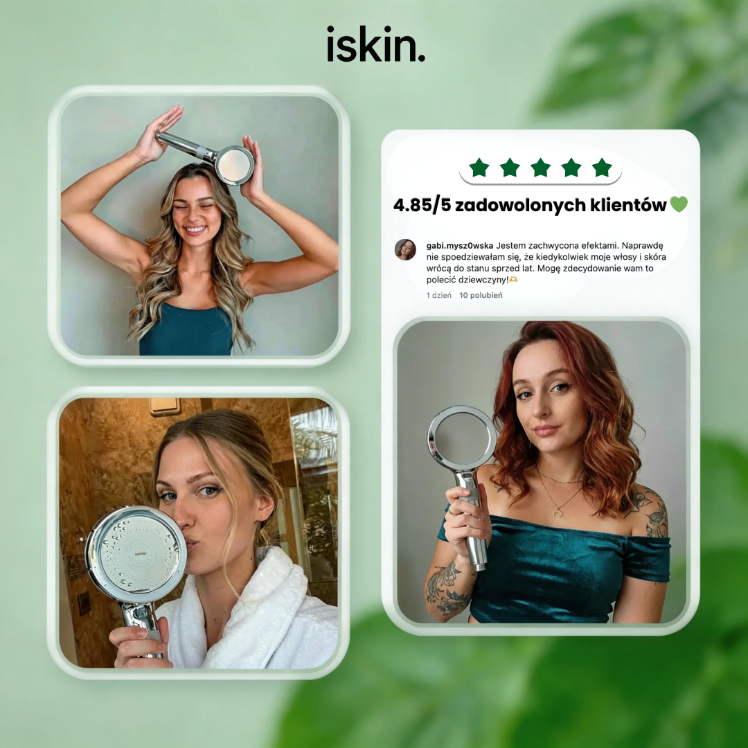 iskin - Słuchawka Prysznicowa z Filtrem